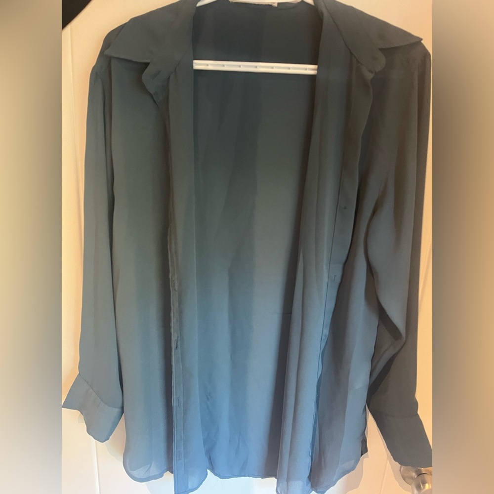 Abercrombie & Fitch Blue Oversized Shirt